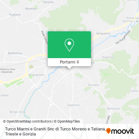 Mappa Turco Marmi e Graniti Snc di Turco Moreno e Tatiana