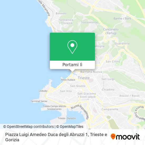 Mappa Piazza Luigi Amedeo Duca degli Abruzzi  1