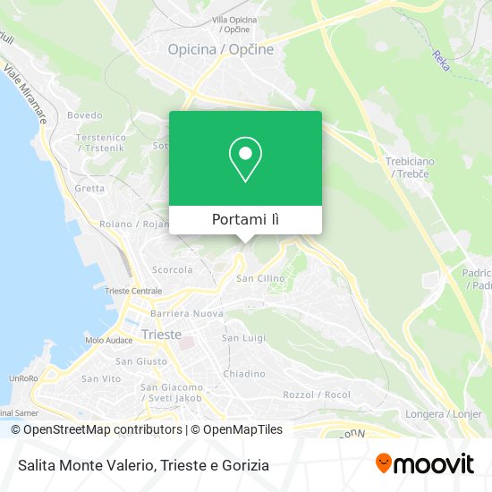 Mappa Salita Monte Valerio