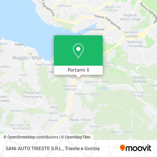 Mappa SANI AUTO TRIESTE S.R.L.