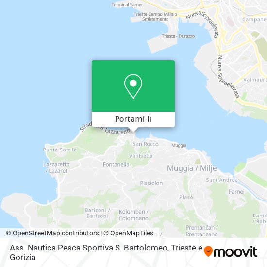 Mappa Ass. Nautica Pesca Sportiva S. Bartolomeo
