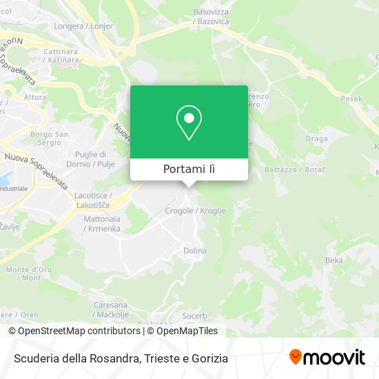 Mappa Scuderia della Rosandra