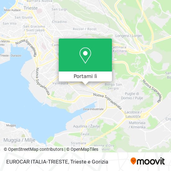 Mappa EUROCAR ITALIA-TRIESTE