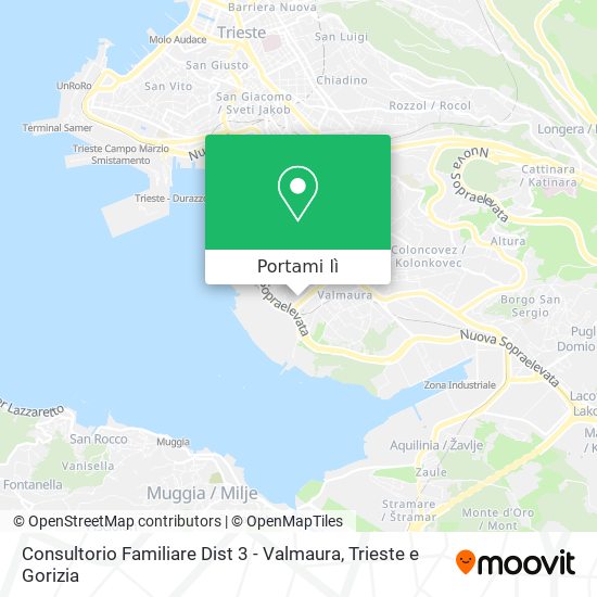 Mappa Consultorio Familiare Dist 3 - Valmaura