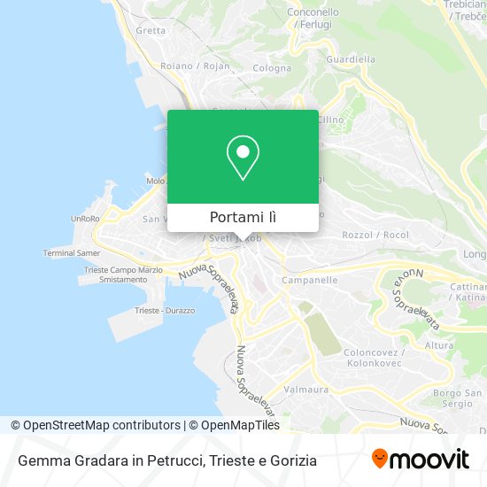 Mappa Gemma Gradara in Petrucci