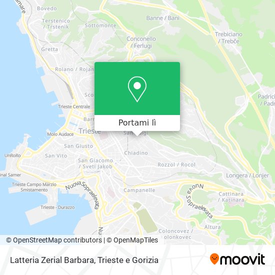 Mappa Latteria Zerial Barbara