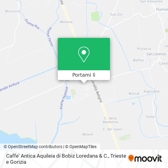 Mappa Caffe' Antica Aquileia di Bobiz Loredana & C.