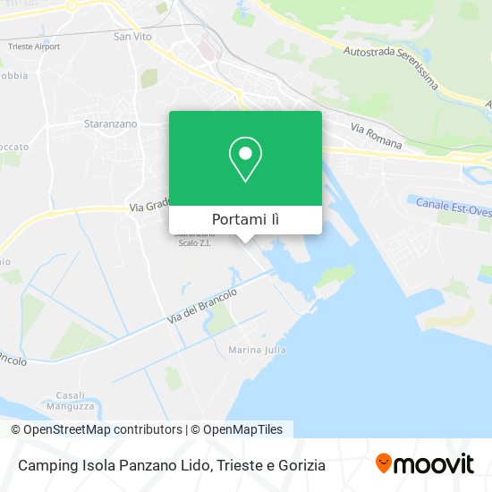 Mappa Camping Isola Panzano Lido