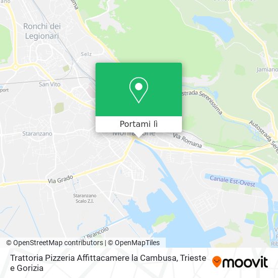 Mappa Trattoria Pizzeria Affittacamere la Cambusa