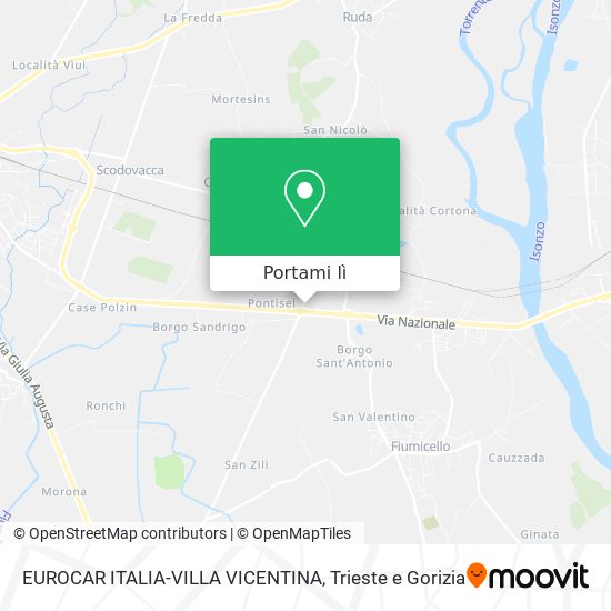 Mappa EUROCAR ITALIA-VILLA VICENTINA