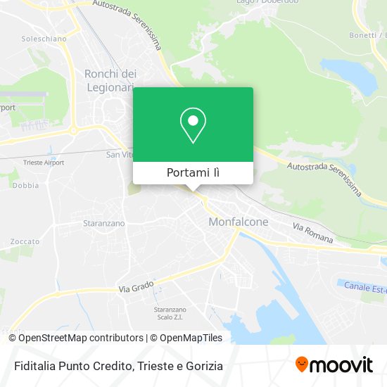 Mappa Fiditalia Punto Credito