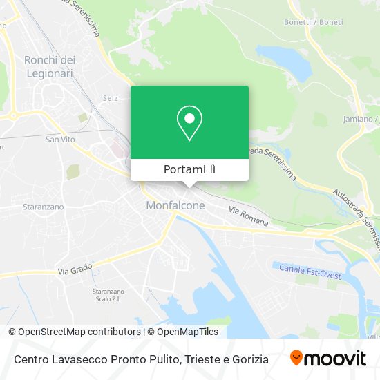 Mappa Centro Lavasecco Pronto Pulito
