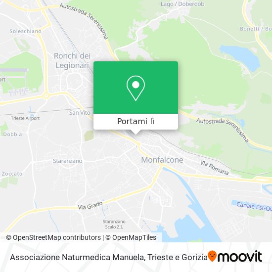 Mappa Associazione Naturmedica Manuela