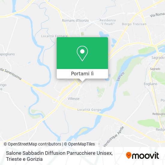 Mappa Salone Sabbadin Diffusion Parrucchiere Unisex