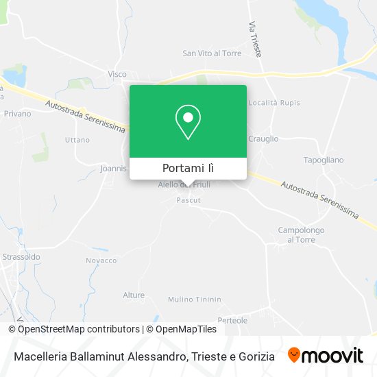 Mappa Macelleria Ballaminut Alessandro