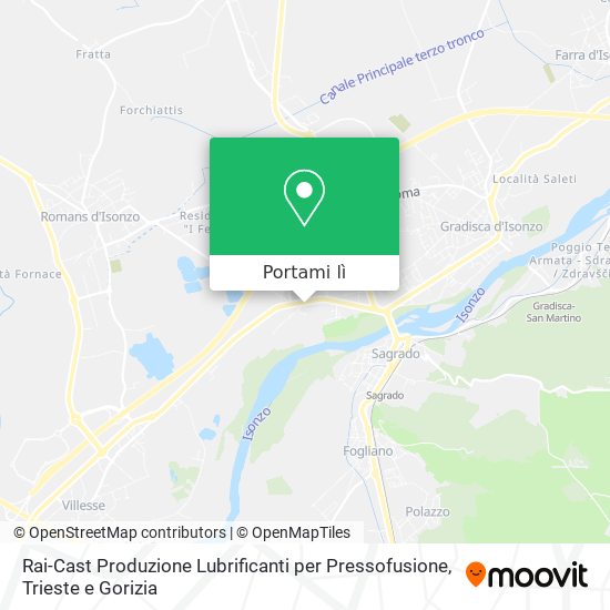 Mappa Rai-Cast Produzione Lubrificanti per Pressofusione
