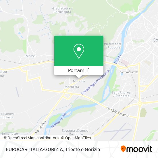 Mappa EUROCAR ITALIA-GORIZIA