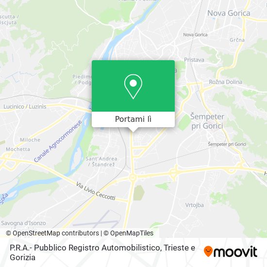 Mappa P.R.A.- Pubblico Registro Automobilistico