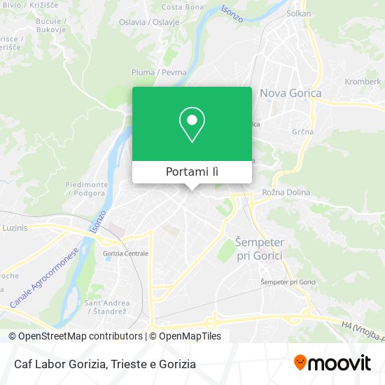 Mappa Caf Labor Gorizia