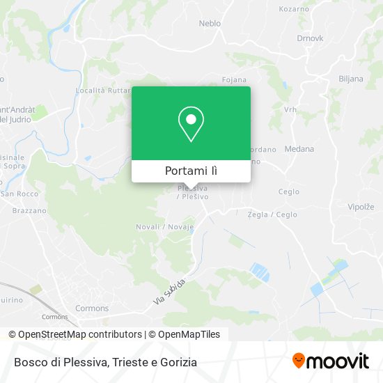 Mappa Bosco di Plessiva