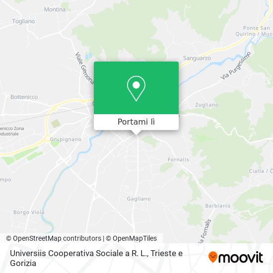Mappa Universiis Cooperativa Sociale a R. L.
