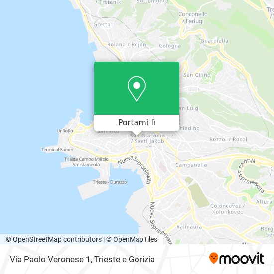 Mappa Via Paolo Veronese 1
