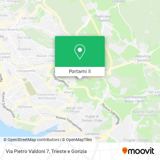 Mappa Via Pietro Valdoni 7