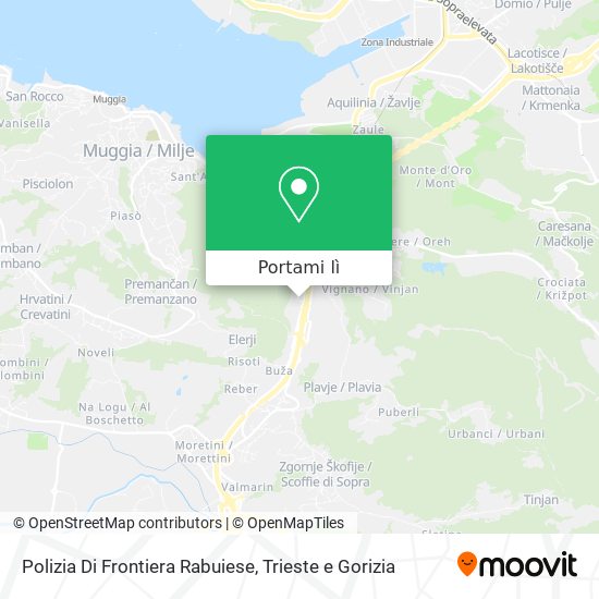 Mappa Polizia Di Frontiera Rabuiese