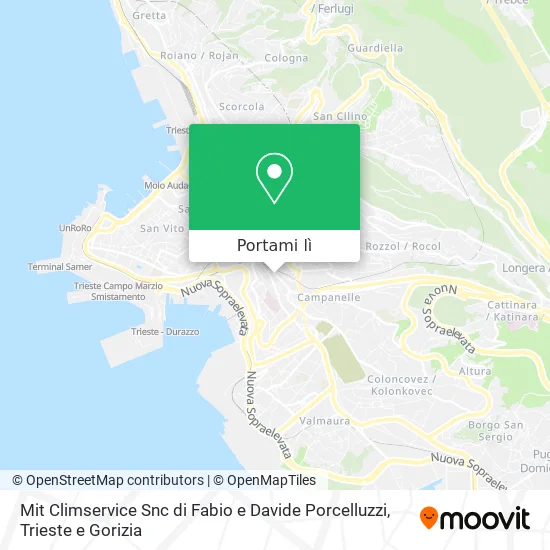 Mappa Mit Climservice Snc di Fabio e Davide Porcelluzzi