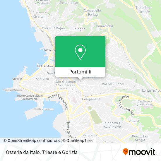 Mappa Osteria da Italo