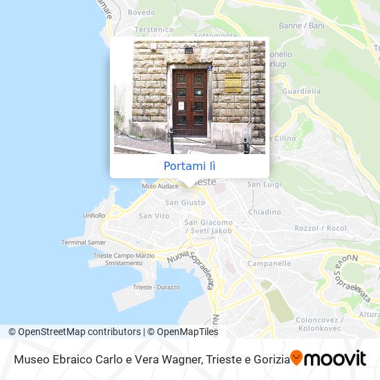 Mappa Museo Ebraico Carlo e Vera Wagner