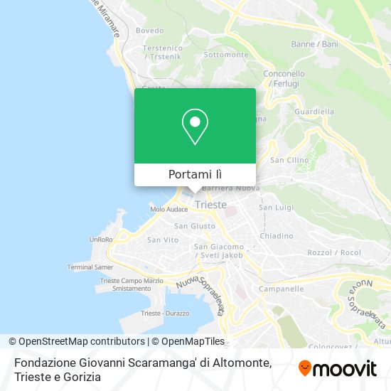 Mappa Fondazione Giovanni Scaramanga' di Altomonte
