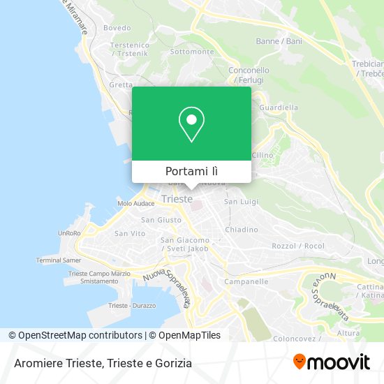 Mappa Aromiere Trieste