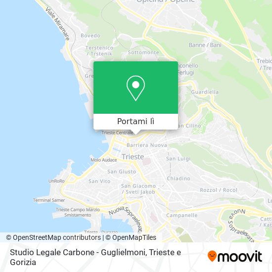 Mappa Studio Legale Carbone - Guglielmoni