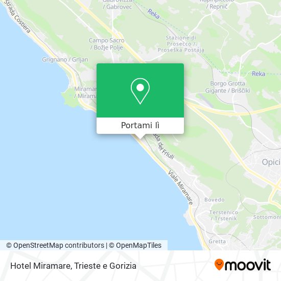 Mappa Hotel Miramare