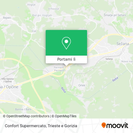 Mappa Confort Supermercato