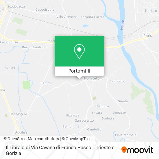 Mappa Il Libraio di Via Cavana di Franco Pascoli