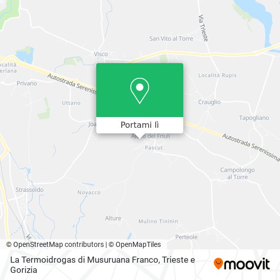 Mappa La Termoidrogas di Musuruana Franco