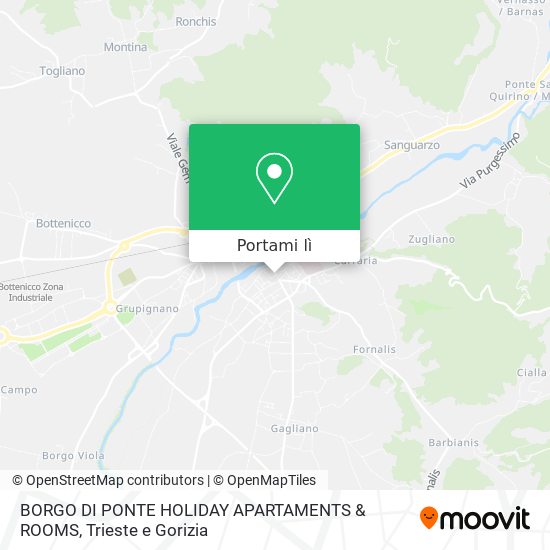 Mappa BORGO DI PONTE HOLIDAY APARTAMENTS & ROOMS