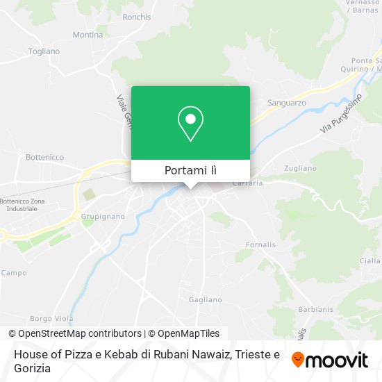Mappa House of Pizza e Kebab di Rubani Nawaiz