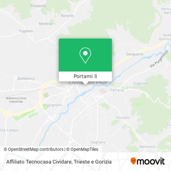 Mappa Affiliato Tecnocasa Cividare