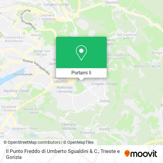 Mappa Il Punto Freddo di Umberto Sgualdini & C.