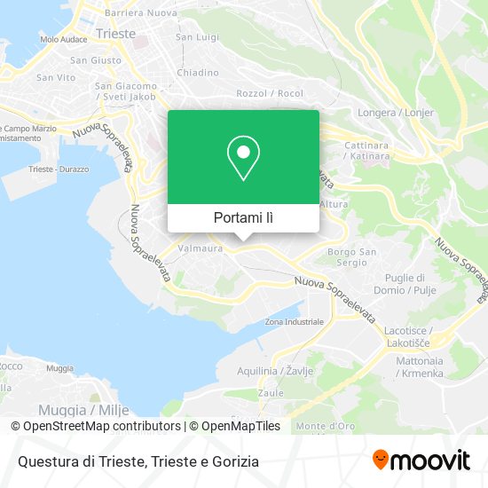 Mappa Questura di Trieste