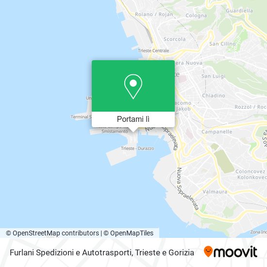 Mappa Furlani Spedizioni e Autotrasporti