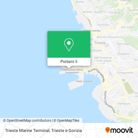 Mappa Trieste Marine Terminal