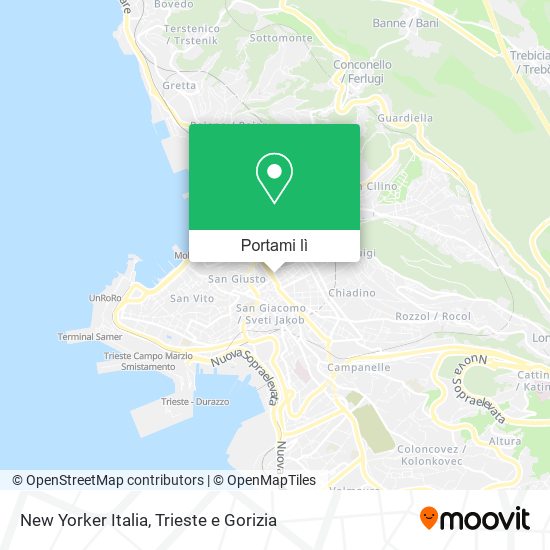 Mappa New Yorker Italia