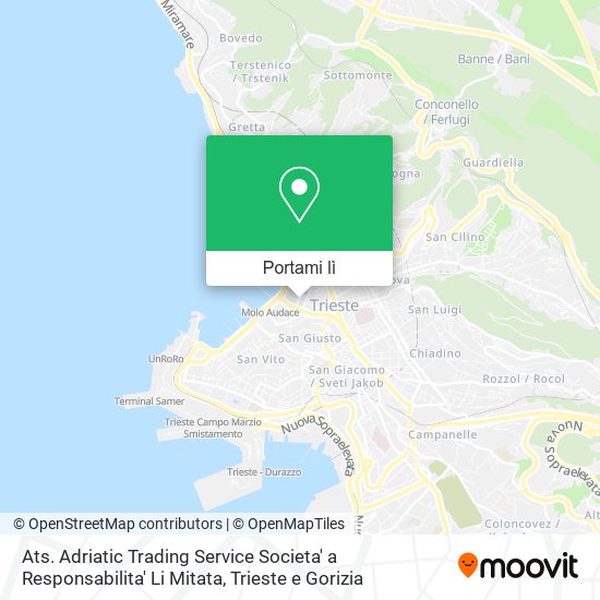 Mappa Ats. Adriatic Trading Service Societa' a Responsabilita' Li Mitata