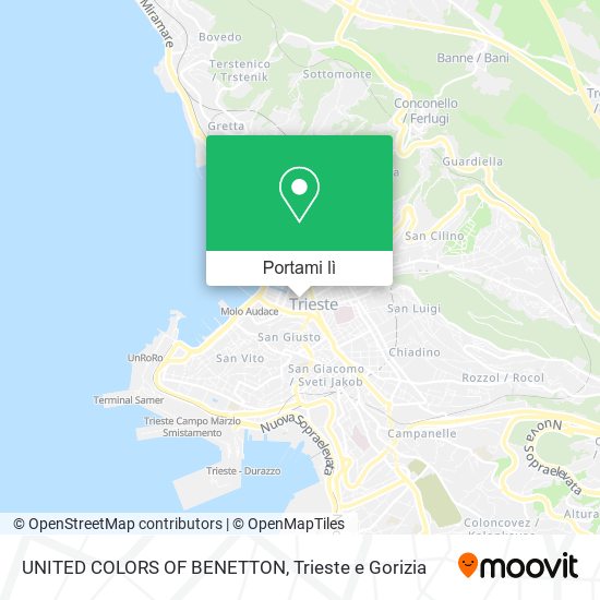 Mappa UNITED COLORS OF BENETTON