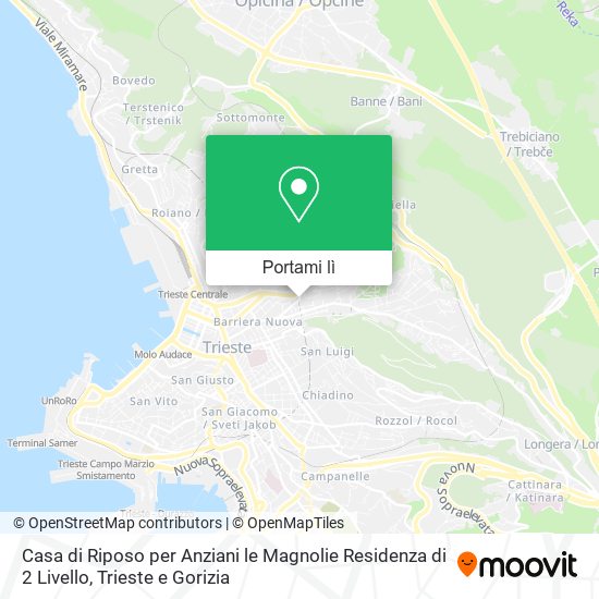 Mappa Casa di Riposo per Anziani le Magnolie Residenza di 2 Livello