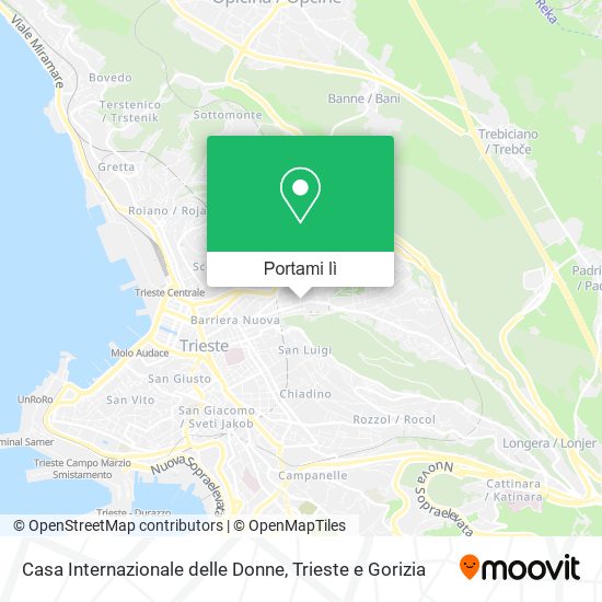 Mappa Casa Internazionale delle Donne